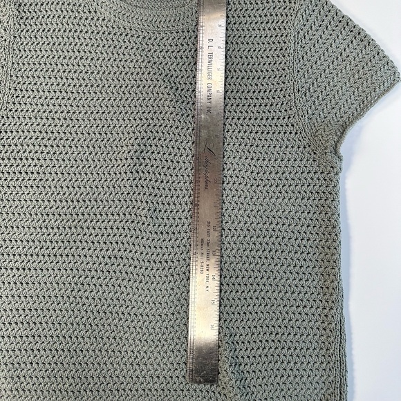 Vince Crochet knit t-shirt top Sage Size S Small Great Condition - Picture 4 of 7